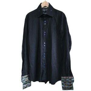 Coogie Classic Button Down Shirt with Accent Cuffs